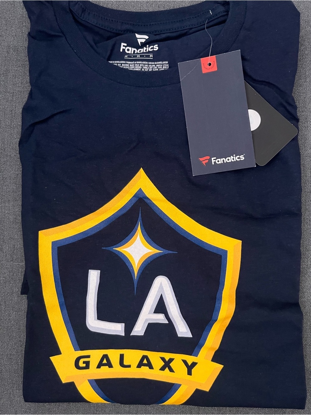 Fanatics Navy LA Galaxy Tagged Logo Tee with Gold Accent - Picture 3 of 6